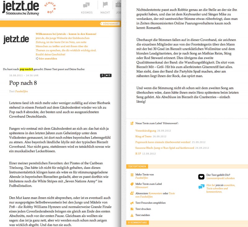 Fundstück &quot;Süddeutsche Zeitung&quot;