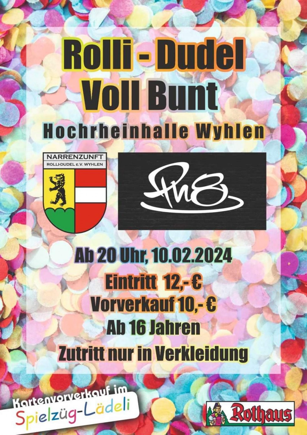 Rolli Dudel Ball-Voll Bunt